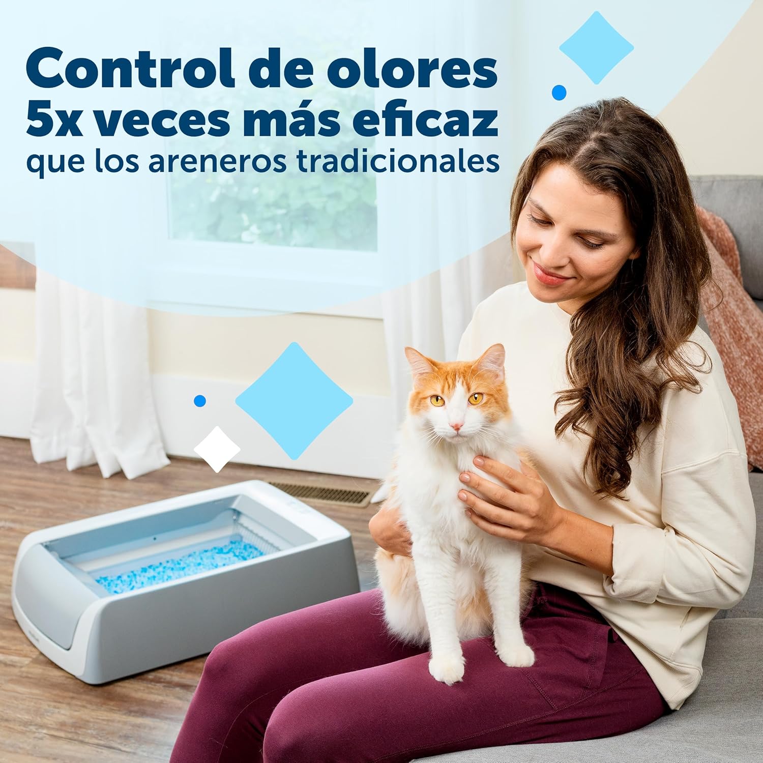 Arenero autolimpiable para gatos PetSafe ScoopFree con bandejas desechables - vista 3