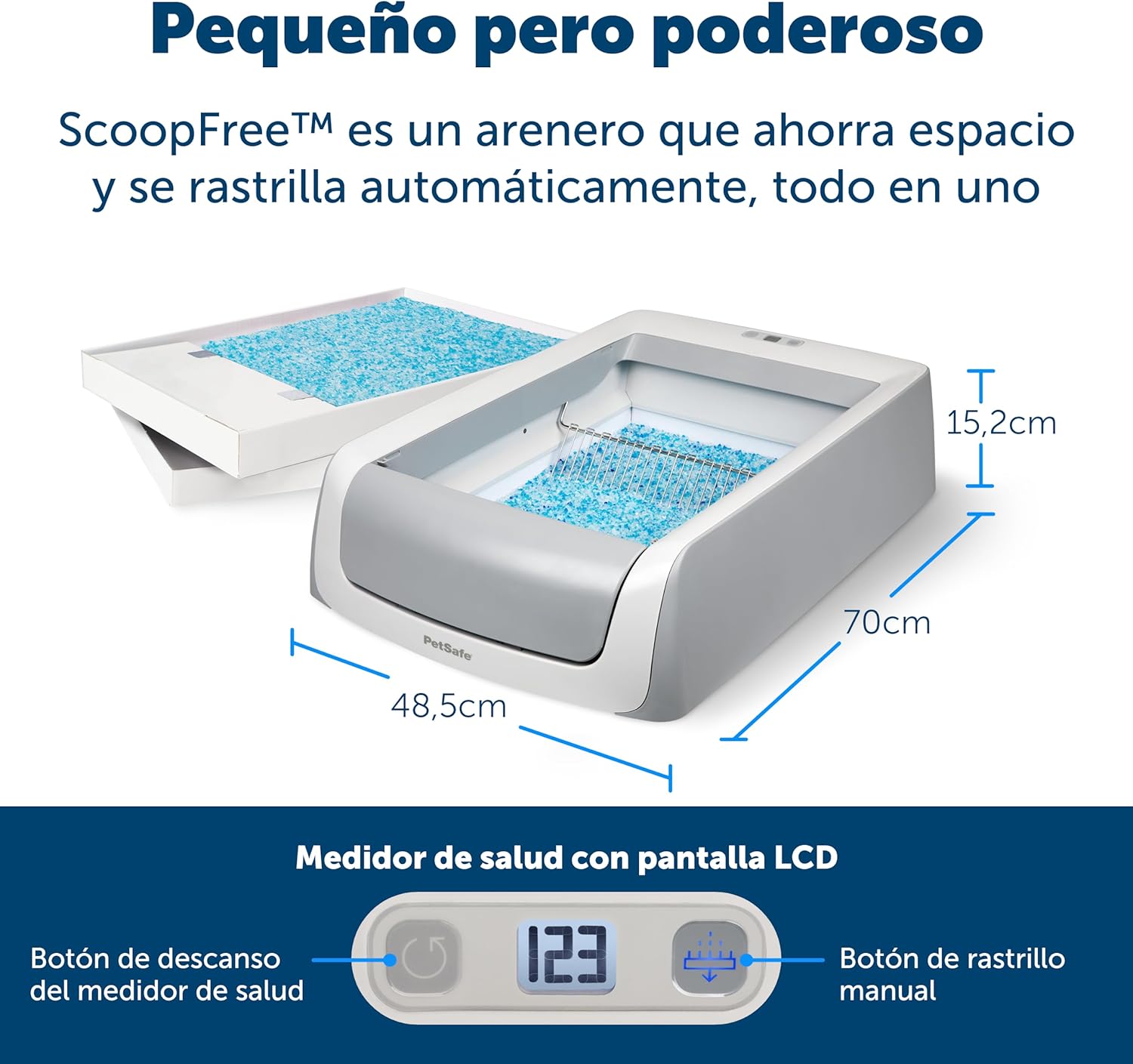 Arenero autolimpiable para gatos PetSafe ScoopFree con bandejas desechables - característica 4