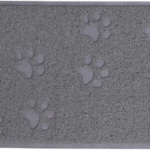 Base para arenero de gato - Base para arenero de gato lionto, alfombrilla gris 60x90 cm
