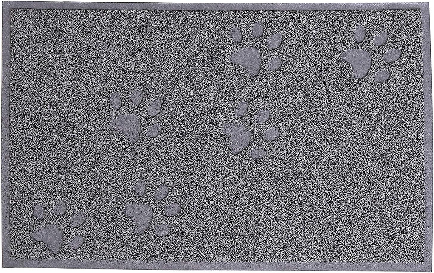 Base para arenero de gato - Base para arenero de gato lionto, alfombrilla gris 60x90 cm