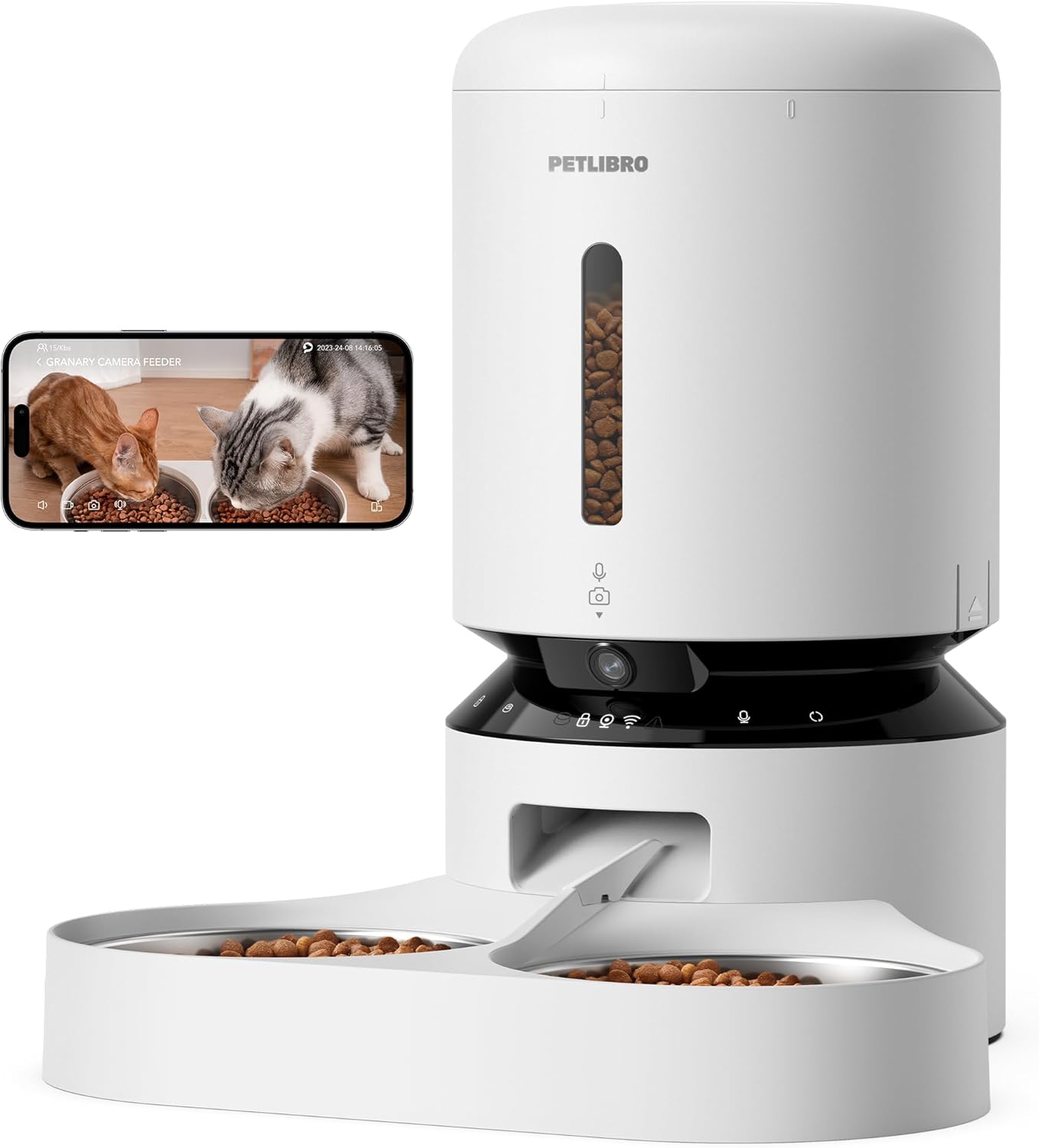 Comedero automático para gatos PETLIBRO - Comedero automático para gatos PETLIBRO con cámara 1080P y control por app