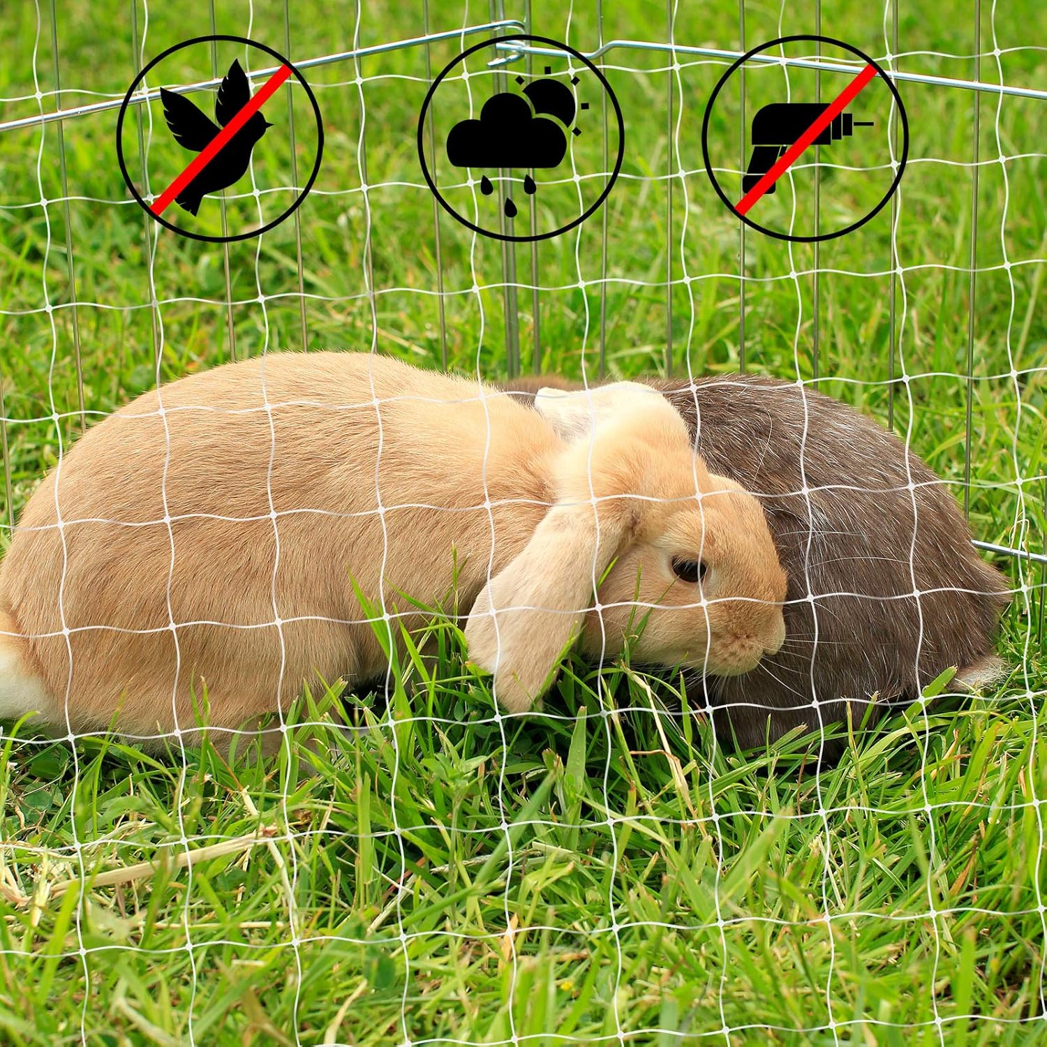 Red de seguridad para gatos en balcón Lionto, tamaño S 3x4 m - imagen 5