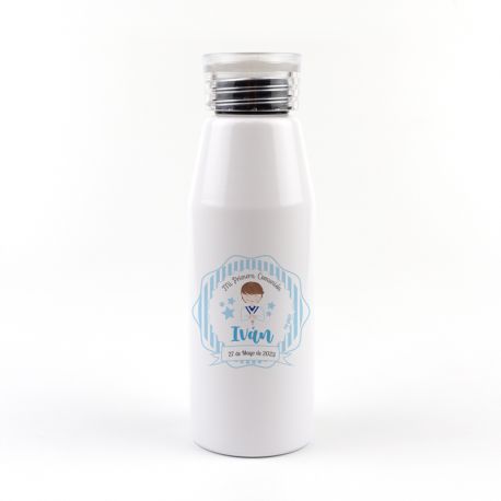 Botella de Aluminio Personalizada para Comunión Niño – Regalo Original y Duradero
