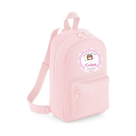 Mochila Mediana de Nylon para Niña – Diseño Comunión, Colores a Elegir