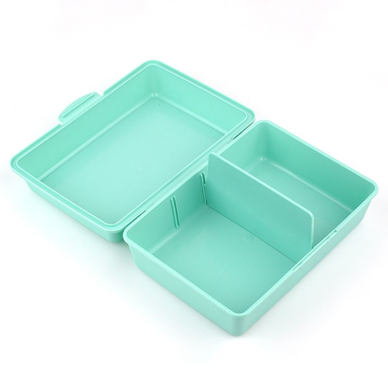 Pack botella 600ml y cajita porta alimentos menta personalizada para comunión niño